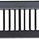 Fits 2x14 Duct Opening | Toe Kick Vent Cover by Handua | Cabinet Toe Kick Space Register Grille | HVAC Toe Space Vent Cover | Outer Dimensions: 3 3/8" X 15 3/8" | Black