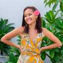 PRETYZOOM 10Pcs Artificial Hibiscus Flowers Only- 3.9'' Hawaiian Tropical Silk Flowers for Luau Party Decorations - DIY Hair Accessories, Beach Wedding Table Decor, Single Side (8X8CM)