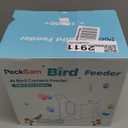 PeckCam Smart Bird Feeder with Camera 2K HD Auto Detect & Notify, AI Identify 10000+ Birds Camera with Solar Panel 5 Perch Attachments Wireless Outdoor Birdwatching Gift for Birds Lover, Blue