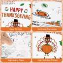 Happy Thanksgiving Coloring Tablecloth for Kids-Giant Thanksgiving Paper Activity Table Cover, Jumbo Fall Turkey Coloring Games Poster Crafts for Thanksgivings Table Decor Party Favors,54 x 108 Inch (Thanksgivng 1 Pcs)