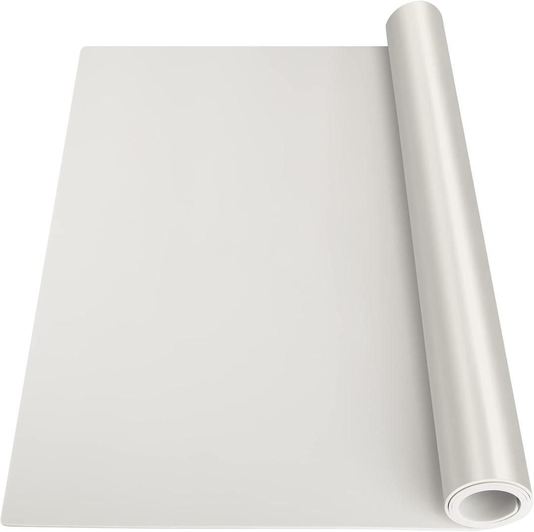 Silicone Mats for Kitchen Counter, Nonslip Silicone Mats for Crafts Countertop Protector Heat Resistant Mat (78.7 x 24 x 0.08, Beige)