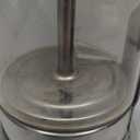 Coffee Gator 9 Cup Moka Pot, 15oz Stovetop Espresso Maker for Italian Coffee, Transparent Glass & Stainless Steel Design, Silver, 450ml