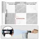 WIFEA Self Adhesive Vinyl Flooring Roll 23.6"x 196"/32 Sq.Ft Marble Peel Stick Floor Tiles, Wear-Resistant and Waterproof Vinyl Plank Flooring for Bedroom Living Room Office Balcony RV Black + Grey