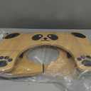 Foldable Bamboo Toilet Stool for Adults and Kids, Cute Poop Stool for Bathroom, 7 Inches Squatting Potty, No Assembly Required