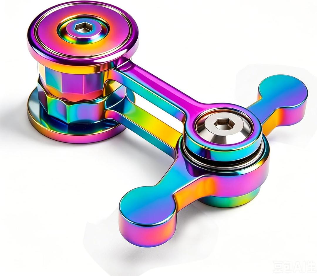 ATESSON Metal Fidget Spinner 3 Ways to Play with 2 Stainless Steel Bearing High-Speed Spinning for Stress Relief Anxiety ADHD Boredom Fidget Spinners Toy for Adults Kids