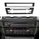 Car CD Panel Trim Carbon Color ABS Sticker Decal Cover Compatible with BMW 5 Series F10 F11 2011 2012 2013 2014 2015 2016 Accessories