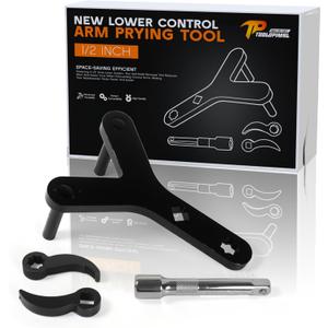 Lower Control Arm Prying Tool Kit,for Control Arm and Suspension Removal,Suitable for Most Front-Wheel Drive Vehicles1/2" Suspension Specialty Bushing Tool and Pry Bar Wrench Adaptor Head