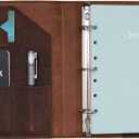 Fan&Ran 2026 Leather Planner 5.5"x8.5" with 3-Ring Leather Binder, 2026 Full Year Weekly & Monthly Pages, Interior Pockets, Refillable