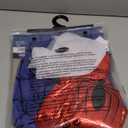 MARVEL Spider-Man Official Youth Halloween Dress - Premium Quality Printed Dress with Fabric Half Mask, Size M (7-8)