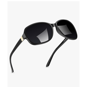 SIPHEW Polarized Sunglasses for Women | Vintage Square Sunglasses w UV400 Protection | Womens Wraparound Shade