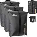 Vacuum Bags for Travel with Pump, Reusable Space Saver Bag, IP67 Waterproof Vacuum Packing Cubes for Travel Suitcases and Backpack (3PC + PUMP)