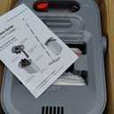 Mop and Bucket Set, Flat Mop and Bucket System with Separate Dirty and Clean Water, 3-Compartment Wall Cleaner Mop, Flat Mops for Floor Cleaning with 4 Microfiber Pads