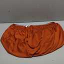 hyha Milk Silk Couch Cushion Covers, Soft Magic Sofa Covers Washable for 2 Cushion Couch, Stretch Sectional Outdoor Cushion Covers for Patio Furniture with Elastic Bottom(Medium, Rust)