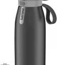 PHILIPS Water Bottle with Filter, Filter Water Bottle Stainless Steel with GoZero Everyday BPA-Free Tap Water Filter, Water Filter Bottle Keep Drink Cold 24 Hours, 1 Filter for 40 gal / 2 Months (18.6 Ounces)