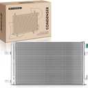 A-Premium Air Conditioning A/C Condenser Compatible with 2013-2015 Chevrolet Malibu, 2014-2020 Impala, 2010-2015 Cruze & Selected Cadillac, Buick Models, Replace# 13267649