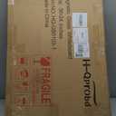 H-Qprobd Glass Whiteboard 36"x24" Magnetic Dry Erase White Board for Wall, Includes 12 Magnets, 8 Markers and 2 Erasers