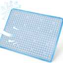 Car Seat Cushion,3D Air Mesh Breathable Comfort Seat Cushion for Driving,Ventilated Seat Pad for Office Chair,Wheelchair,Car,Home-Blue 2 PCS