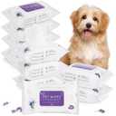 Treela 10 Packs of 800 Dog Wipes Pet Wipes Cat Grooming Supplies for Paws, Butt, Ear, Skin, Eye, Body Cleaning Bath Stain Odor Remover, Home or Travel Use(Lavender)