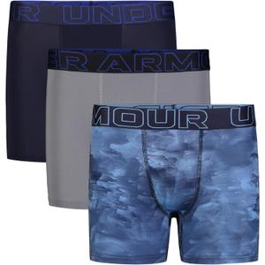 Under Armour Boys' Big Performance Boxer Briefs, Lightweight & Smooth Stretch Fit (Windstream Print Three Pack), XL