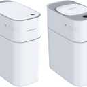 JOYBOS 2 Pack Bathroom Trash Can, White