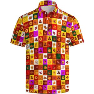 Men's Golf Polo Shirt Performance Moisture Wicking Quick Dry Short Sleeve Shirts Funny Slim Fit Golf Shirt for Men (Medium)