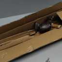 16.54" Rustic frog Toilet Paper Holders,Metal Toilet or Kitchen Paper Holder for Floor or Countertop (Black)