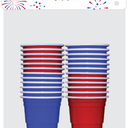 Americana Red Jr Mini Party Cups 92Pcs