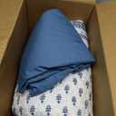 WONGS BEDDING Boho Quilt Set King Size, Navy Blue Bohemian 3 Pieces Quilt Sets, Lightweight Microfiber Bedspread Coverlet Bedding Set for All Season (104"x90")