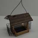 Wild Wings WWCF28 3-Quart Hopper with Suet, Wood Roof