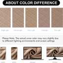Genina Waterproof Seat Covers for Dining Room Chairs Covers Dining Chair Cover Kitchen Chair Covers (Khaki, 4 Pcs)
