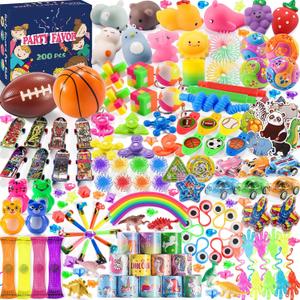 200 PCS Party Favors for Kids 8-12, Treasure Prize Box Toys for Kids Classroom Rewards, Goodie Bag Stuffers Pinata Fillers, Small Bulk Toys for Birthday Gift Bag 4-8