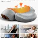 3-in-1 Neck and Shoulder Massager Pillow with Heat - Cervical Pillow for Pain Relief, Shiatsu Kneading Massage for Back, Neck, Shoulders, Portable Electric Massage Pillow