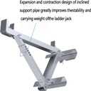 Ladder Jacks Scaffold Bracket, Two-Rung Short Body Extension Ladder Jack for Working Stage (1 Pair)