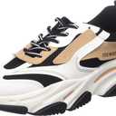 Steve Madden Women's Possession Sneaker (9.5, Black/Tan)