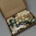 Buryeah 100 Pcs Christmas Wool Felt Balls Christmas DIY Garland Felt Balls for Crafts Hanging Decorations for Home and Party(Sage Green) (multi color)