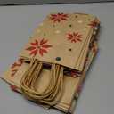 JOYIN 24 PCS Christmas Kraft Gift Bags Xmas Paper Goody Wrap Bags with Durable Handles and Non-Breaking Bottoms for Holidays, Birthdays, Classrooms and Party Favors (8.27 x 5.91 x 3.15)