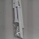 White Tension Curtain Rod for Windows 28 to 48 inch, Adjustable Expandable Pressure Spring Curtain Rod No Drilling, 7/8" Curtain Rod for Bedroom Doorway Closet Door