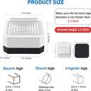 Bed Risers and Furniture Risers, Heavy Duty Adjustable Lifting Blocks for Couches, Desks, and Chairs, Elevates 1.5 Inches, Holds up to 4000 lbs (White)