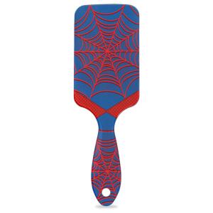 Spider Web Blue Kids Detangler Hair Brush Hairbrush for Boys Girls, Detangling Brush Smooth for Wet Dry Thin Long Curly Hair, Glide Through Tangles with Ease and Massage Scalp