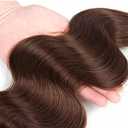 30 32 34 inch Color #4 Human Hair Bundle Chocolate Brown Body Wave 3 Bundles 10A Real Brown Body Wave Human Hair Extensions #4 Color 150g