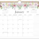2026 Wall Calendar, Tempomind Calendar 2026, 18 Month Wall Calendar January 2026 to June 2027, 14" x 10.5" Aesthetic Hanging Calendar for Home Office School, Floral