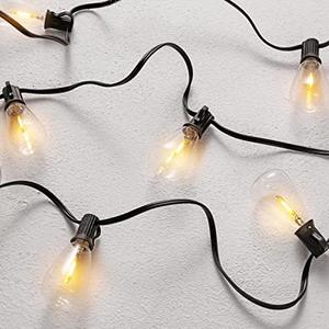 SAFAVIEH Lighting Collection Dorcia Black 10-Foot LED Outdoor String Lights