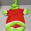 Dog Christmas Outfit Holiday Pet Character Green Hoodie Shirt with Hat for Dogs and Cats Christmas Pet Clothes Cute Dog Christmas Outfit Cosplay Party as Shown(Classic, Size XXL)