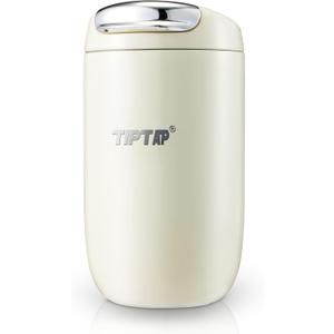 TIPTAP 12oz/350ml Stainless Steel Vacuum Insulated Tumbler, Coffee Travel Mug Spill Proof with Lid, Thermos Cup for Keep Hot/Ice Coffee, Chocolate, Tea and More (White)