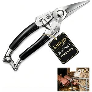 Goat Hoof Trimmers, Sheep Shears, Hoof Kit, Farrier Tools, Nippers, Horse Grooming Supplies Hoof Accessories Versatile Hoof Wire and Pipe Cutting Tool for Livestock Silver (1pack)