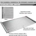 463642316 Grill Emitter Plates for Charbroil Commercial Tru Infrared Grill Replacement Parts G362-2100-W1 Emitter Panel Grates Charbroil 2 Burner Grill Parts 463644220 463675016 463246118 Plates Parts