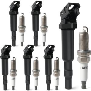 Set of 6 Ignition Coil Packs & Iridium Platinum Spark Plugs Compatible with 3.0L 2006-2013 BMW 128i 325xi 328i 330i 525xi 528i 530i X3 X5 Z4 Replace UF592, C1638, 0221504470, 12137594937, 12137562744