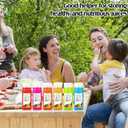 Roshtia 100 Pcs 2oz Small Clear Plastic Juice Bottles with Lid for Liquids Reusable Ginger Shots Bottle Vial Beverage Container Leak Proof Mini Jars for Juice, Milk, Water