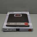 Taylor Digital Bathroom Scale, Body Weight Scale 400 LB Capacity, Carbon Fiber Anti-Slip Mat, 11.8 x 11.8 Inch Platform, Black