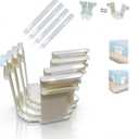 Bed Sheet Holders, Extra Strong Elastic Clips for Fitted Sheets, Anti-Slip Fasteners for Twin Full Queen King Mattresses (White)